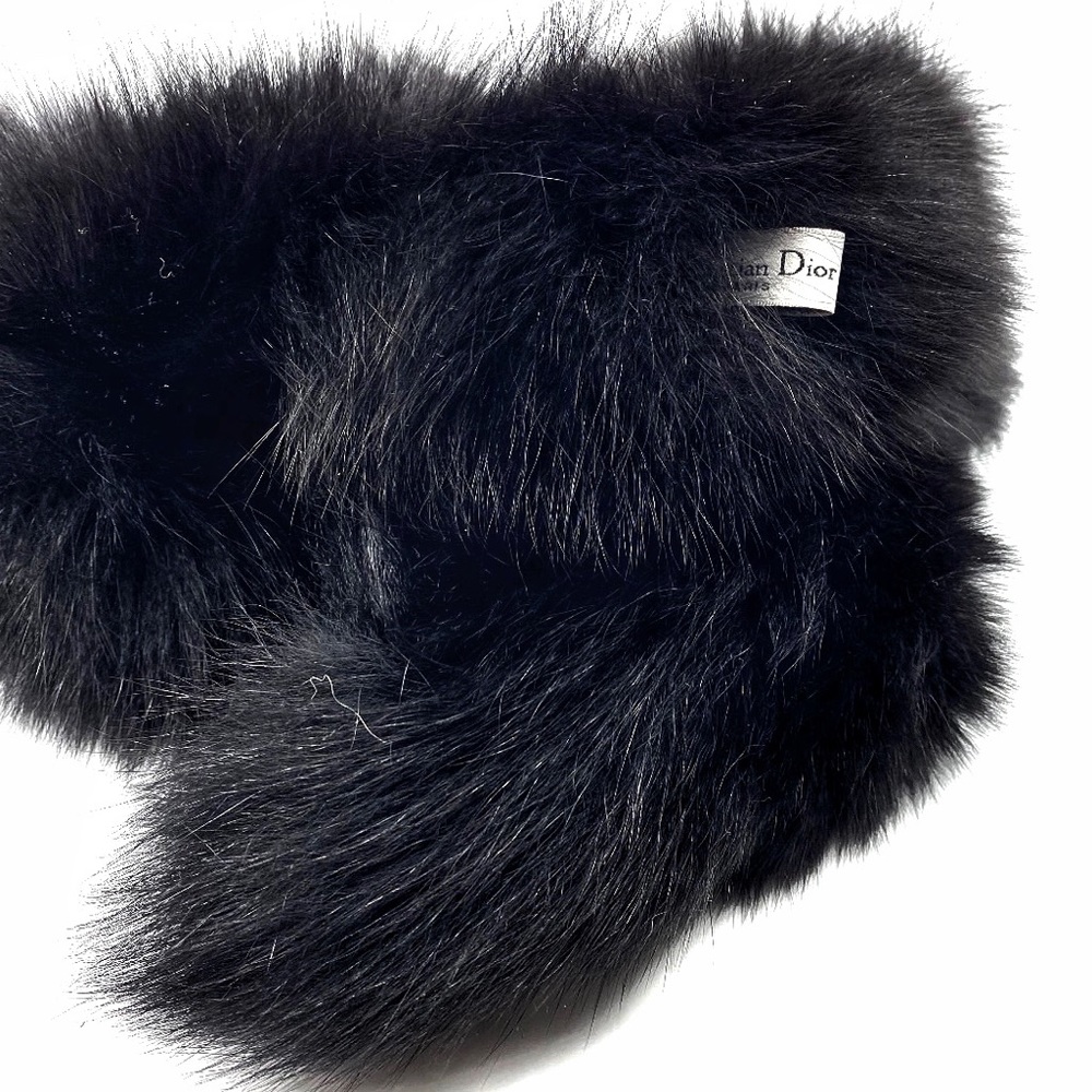 SOLD! 💯 Auth Vintage DIOR Fox Fur Stole/Scarf - Picture 5 of 10